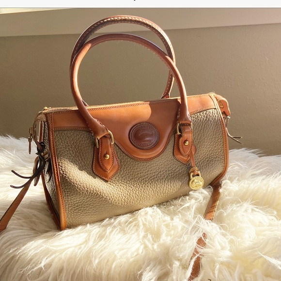 Dooney & Bourke Handbags - Dooney & Bourke Tan and Brown Tote Bag